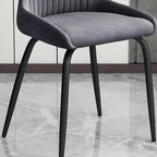 Industrial Dark Gray Armless Kitchen Dining Chairs