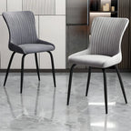 Industrial Dark Gray Armless Kitchen Dining Chairs