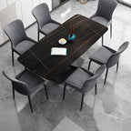 Industrial Dark Gray Armless Kitchen Dining Chairs