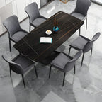 Industrial Dark Gray Armless Kitchen Dining Chairs