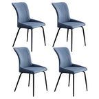 Industrial Dark Gray Armless Kitchen Dining Chairs