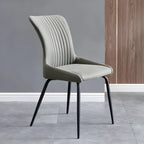 Industrial Dark Gray Armless Kitchen Dining Chairs