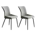 Industrial Dark Gray Armless Kitchen Dining Chairs