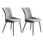 Industrial Dark Gray Armless Kitchen Dining Chairs