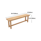 Modern Natural Solid Wood Bar Table with Footrest