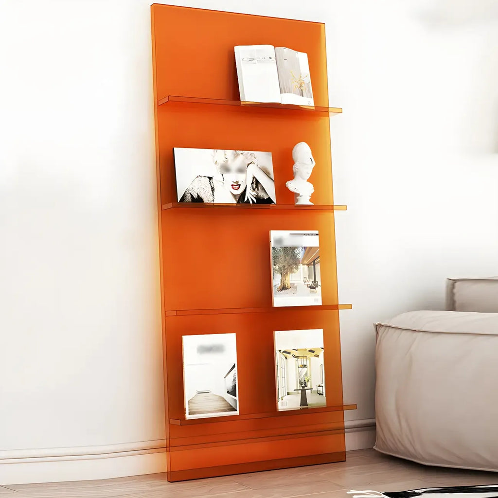 Modern Acrylic Vertical Bookshelf for Living Room
