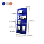 Modern Acrylic Vertical Bookshelf for Living Room