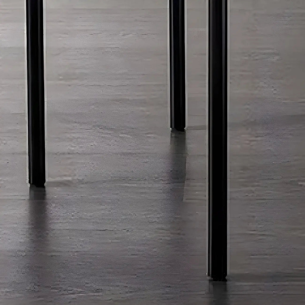 Contemporary Gray Upholstered Dining Chair Metal Frame