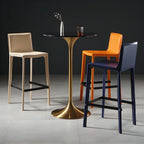 Glam Round Tall Bistro Table Pedestal Base Bar Table