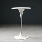 Glam Round Tall Bistro Table Pedestal Base Bar Table