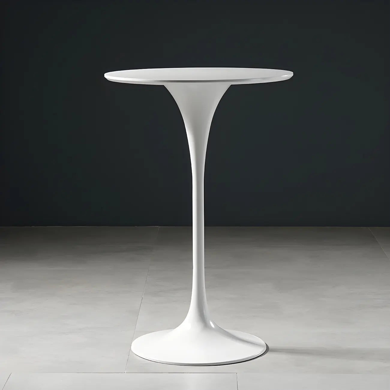 Glam Round Tall Bistro Table Pedestal Base Bar Table