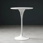 Glam Round Tall Bistro Table Pedestal Base Bar Table