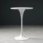 Glam Round Tall Bistro Table Pedestal Base Bar Table