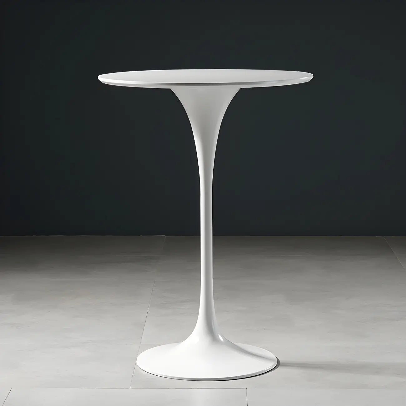 Glam Round Tall Bistro Table Pedestal Base Bar Table