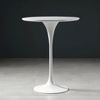 Glam Round Tall Bistro Table Pedestal Base Bar Table