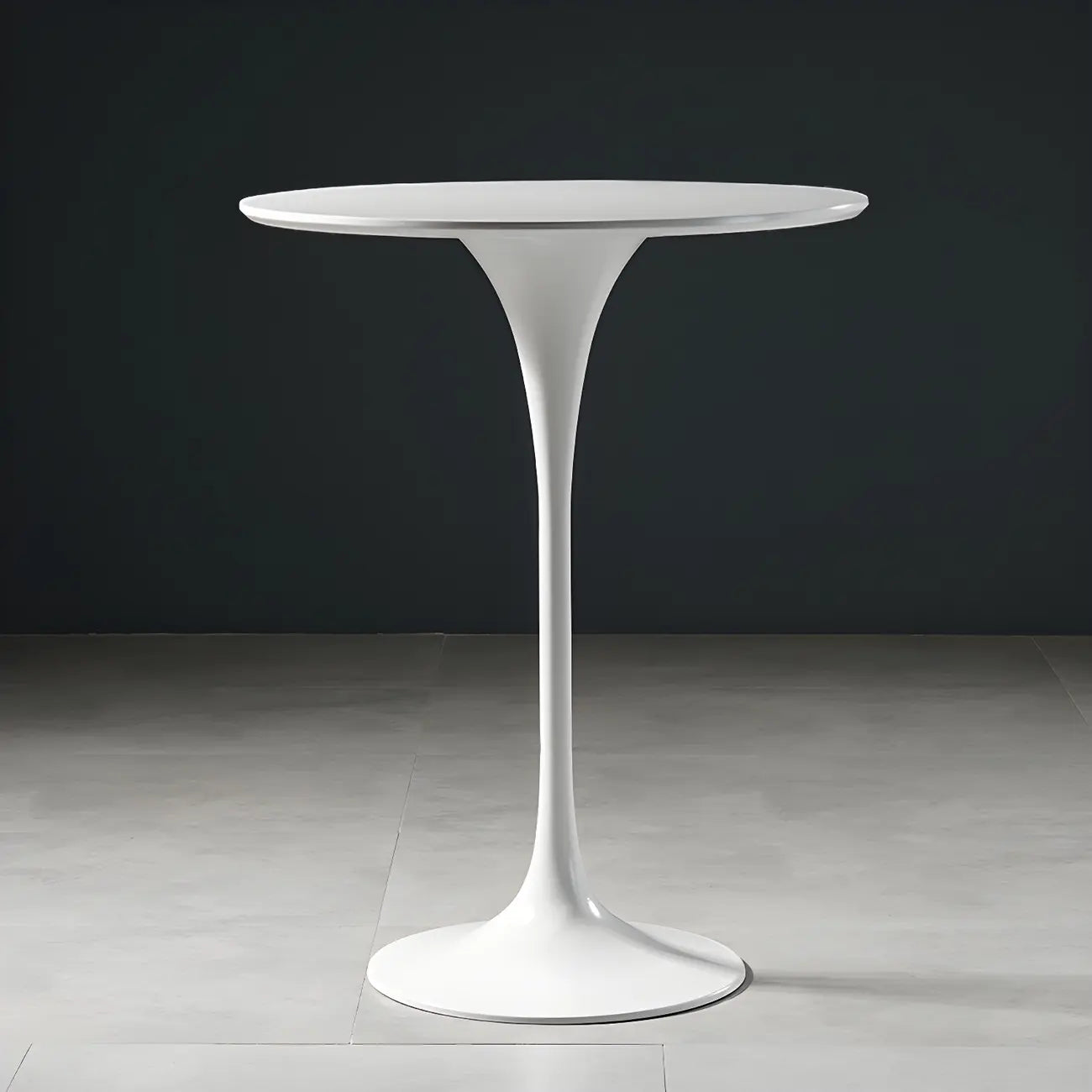 Glam Round Tall Bistro Table Pedestal Base Bar Table