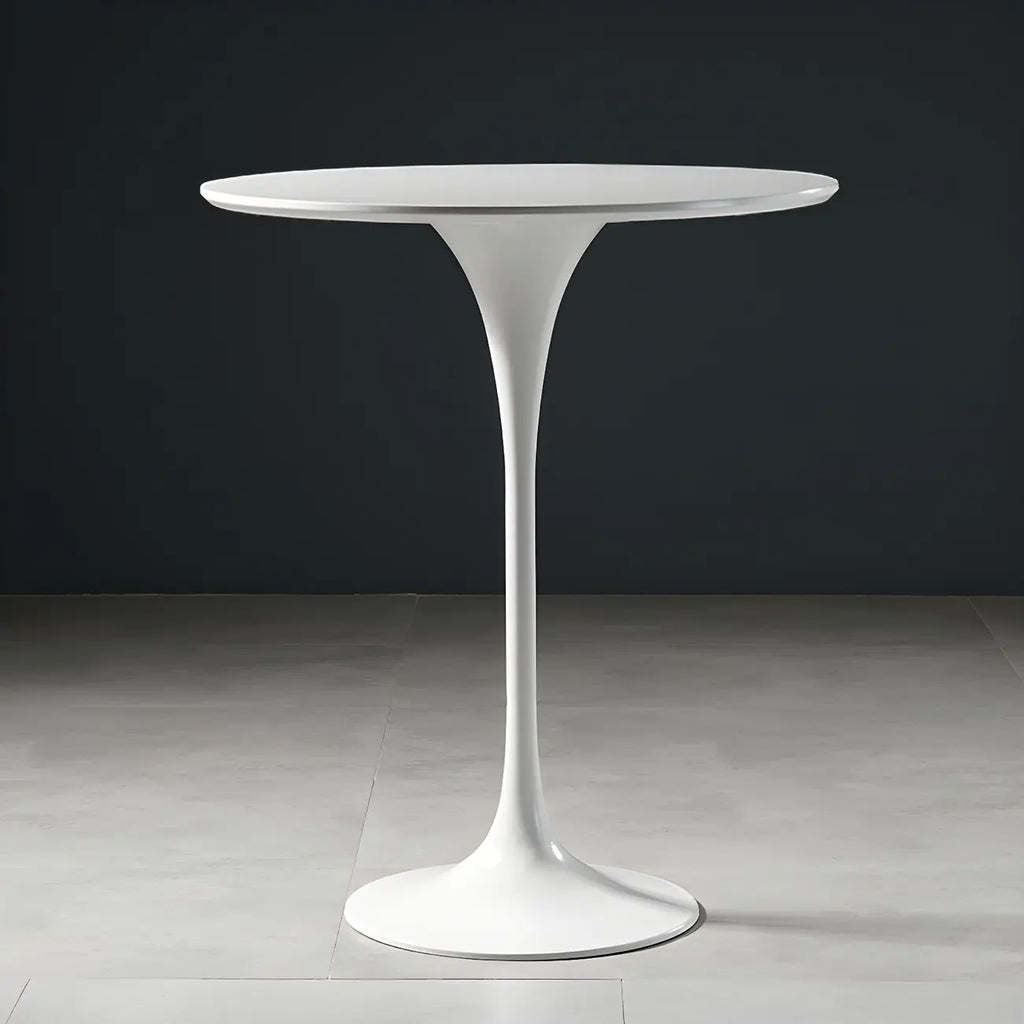 Glam Round Tall Bistro Table Pedestal Base Bar Table