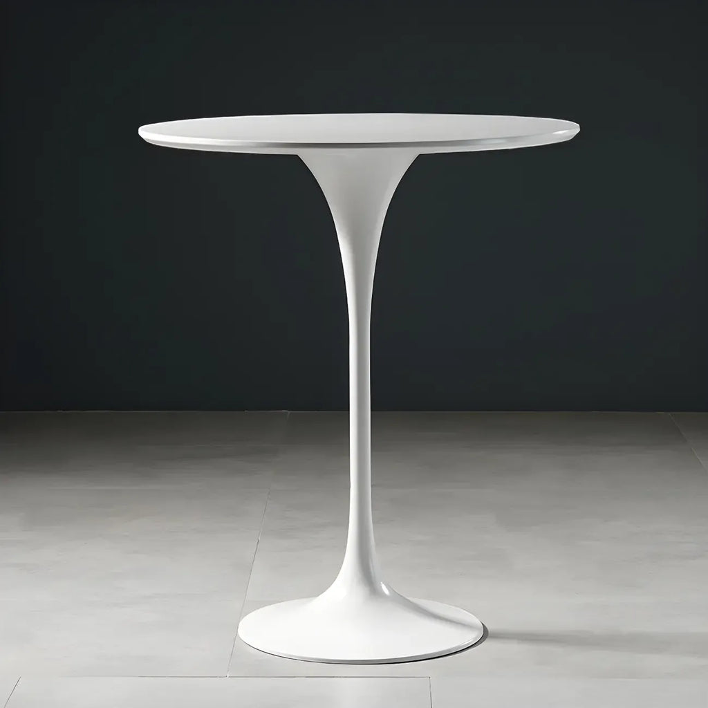 Glam Round Tall Bistro Table Pedestal Base Bar Table