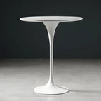 Glam Round Tall Bistro Table Pedestal Base Bar Table