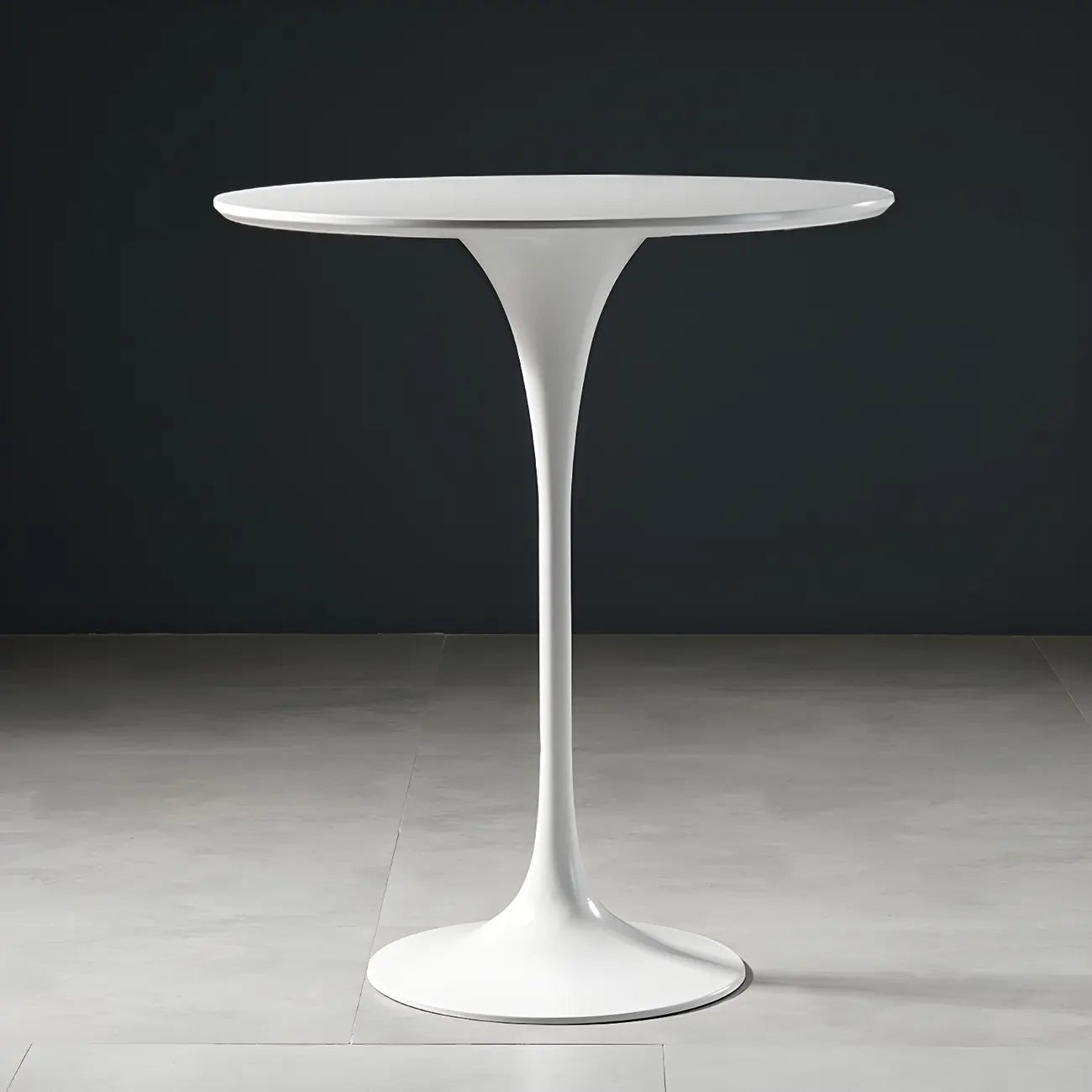 Glam Round Tall Bistro Table Pedestal Base Bar Table