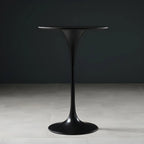 Glam Round Tall Bistro Table Pedestal Base Bar Table