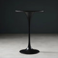 Glam Round Tall Bistro Table Pedestal Base Bar Table