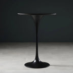 Glam Round Tall Bistro Table Pedestal Base Bar Table