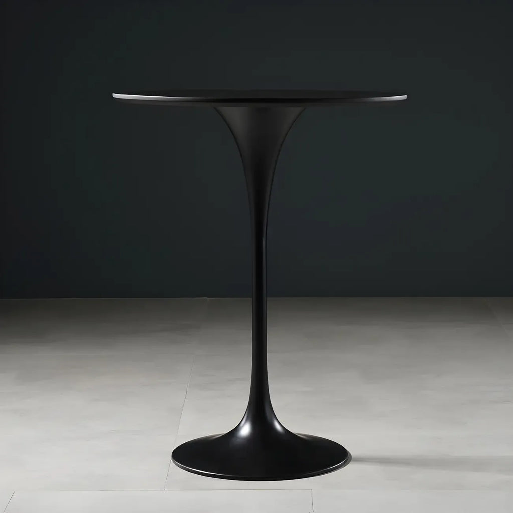 Glam Round Tall Bistro Table Pedestal Base Bar Table