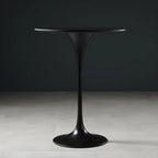 Glam Round Tall Bistro Table Pedestal Base Bar Table