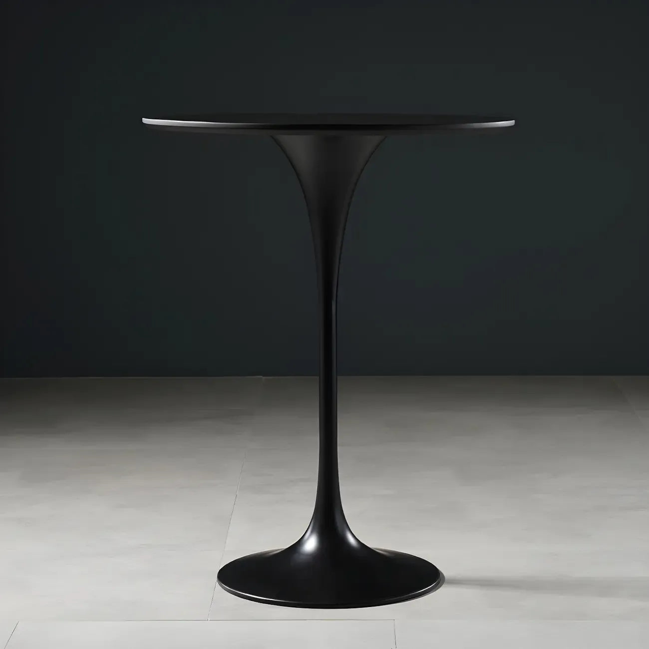 Glam Round Tall Bistro Table Pedestal Base Bar Table