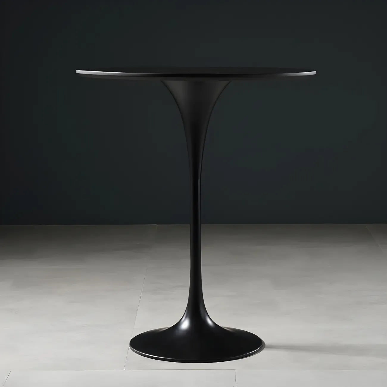 Glam Round Tall Bistro Table Pedestal Base Bar Table
