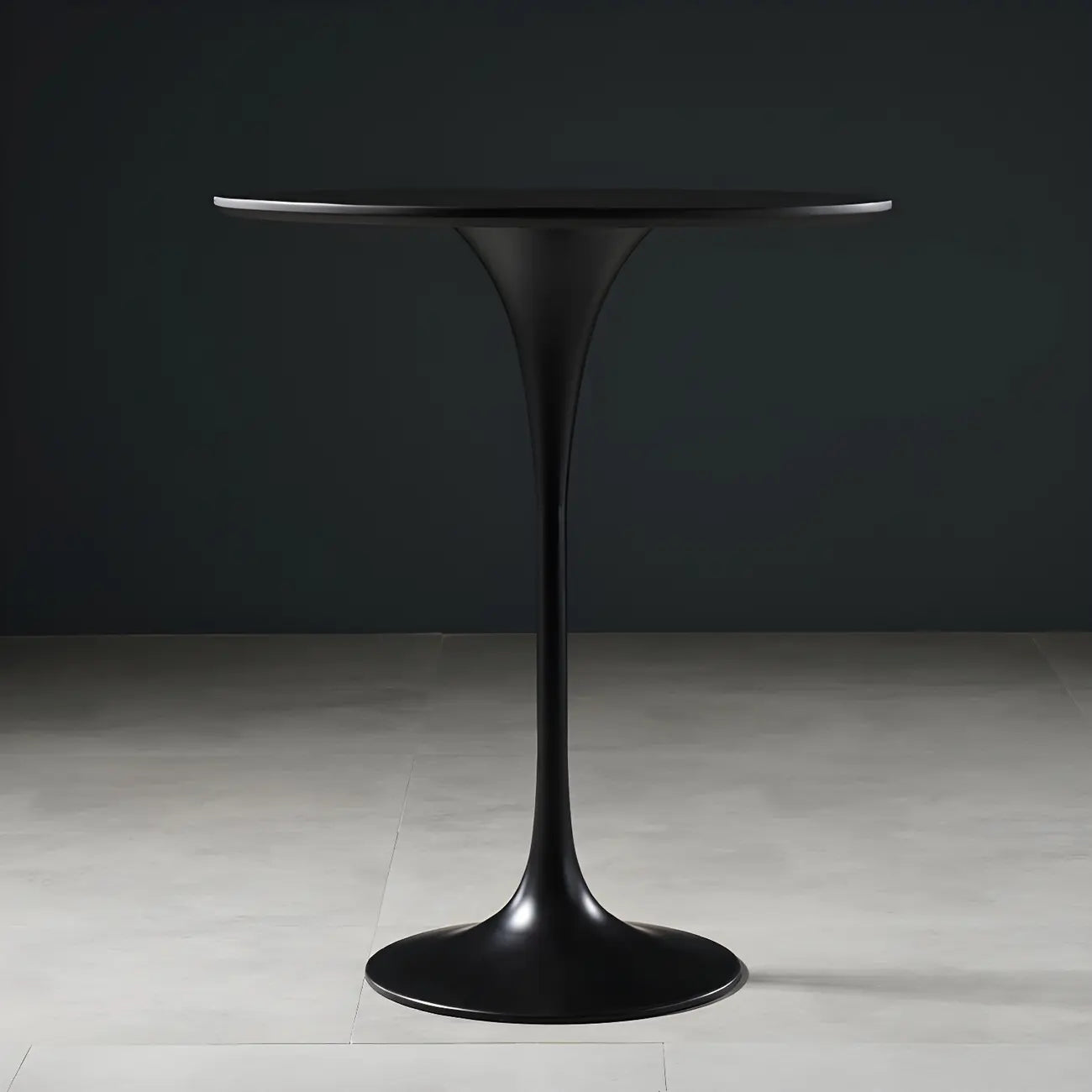 Glam Round Tall Bistro Table Pedestal Base Bar Table