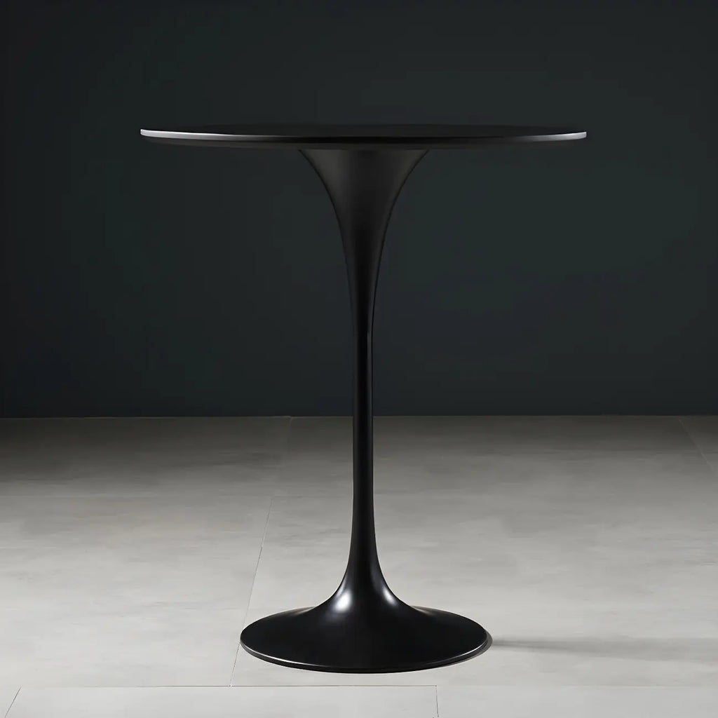 Glam Round Tall Bistro Table Pedestal Base Bar Table
