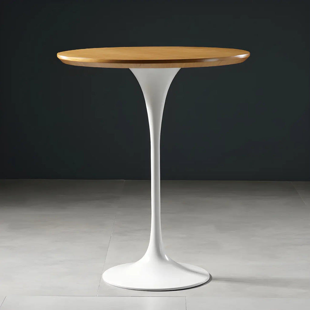 Glam Round Tall Bistro Table Pedestal Base Bar Table