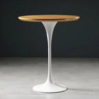 Glam Round Tall Bistro Table Pedestal Base Bar Table