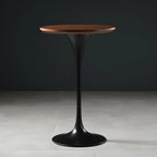 Glam Round Tall Bistro Table Pedestal Base Bar Table