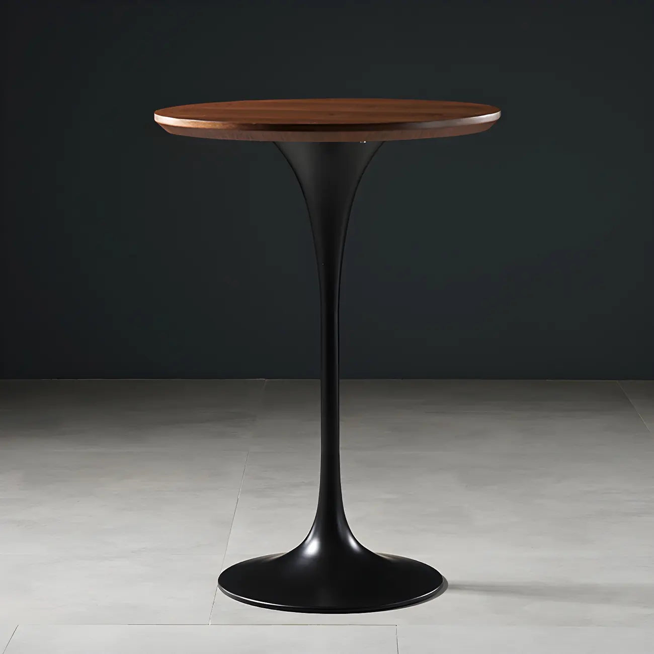 Glam Round Tall Bistro Table Pedestal Base Bar Table