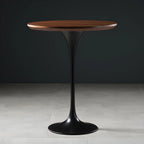 Glam Round Tall Bistro Table Pedestal Base Bar Table