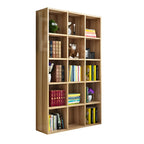 Scandinavian 3-Tier Black Cube Wood Bookcase