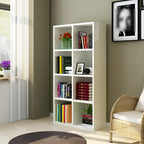 Scandinavian 3-Tier Black Cube Wood Bookcase