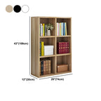 Scandinavian 3-Tier Black Cube Wood Bookcase