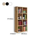 Scandinavian 3-Tier Black Cube Wood Bookcase