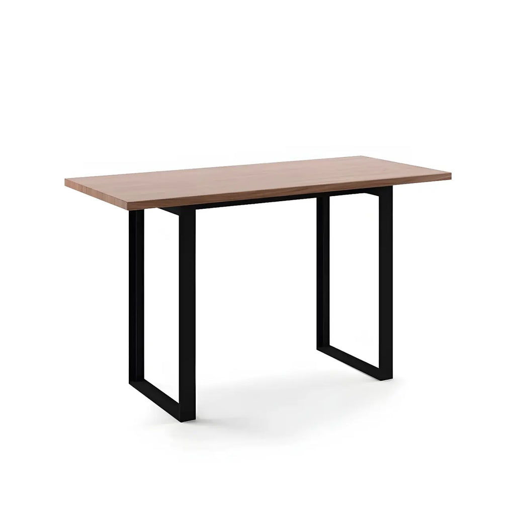 Industrial Walnut Rectangular Large Dining Bar Table