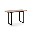 Industrial Walnut Rectangular Large Dining Bar Table