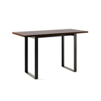 Industrial Walnut Rectangular Large Dining Bar Table