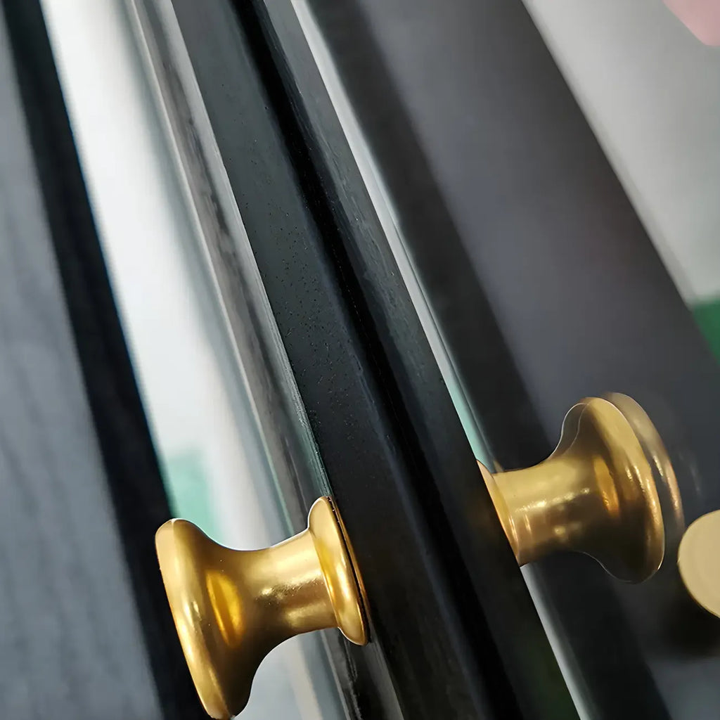 Modern Wooden Closed Back Bookcase with Doors