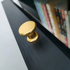 Modern Wooden Closed Back Bookcase with Doors