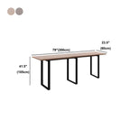 Industrial Walnut Rectangular Large Dining Bar Table
