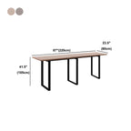 Industrial Walnut Rectangular Large Dining Bar Table