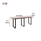 Industrial Walnut Rectangular Large Dining Bar Table